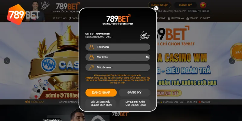 Các bước đăng nhập 789BET