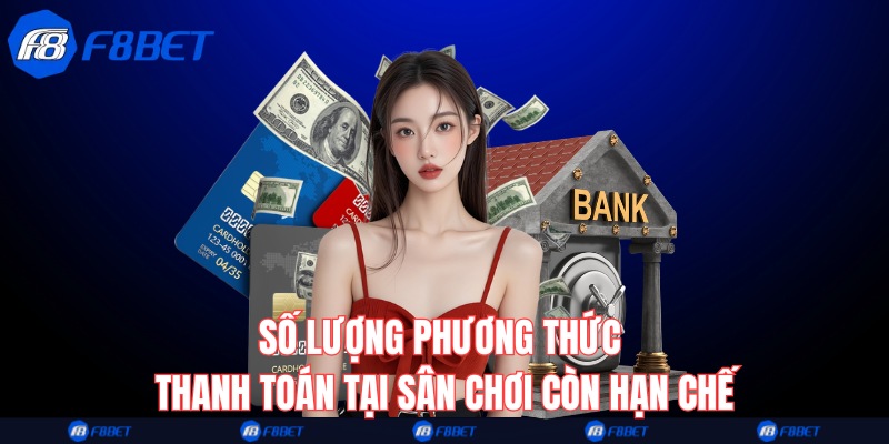 Số lượng phương thức thanh toán tại sân chơi còn hạn chế